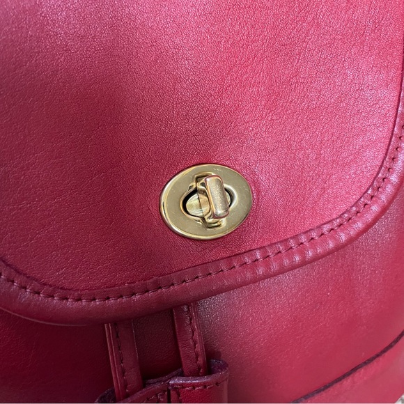 Vintage Coach Red Daypack #9960 - Picture 14 of 16